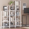 TUTOTAK Bookshelf, 5-Tier Tall Book Shelf, Narrow Bookcase for Small