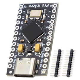 Pro Micro with Atmega32U4 chip Development Board, AYWHP 1 PCS Pro Micro 5V/16MHz Nano microcontroller Development Board with Built-in USB updater Type-C Interface Compatible with Arduino IDE
