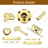 uxcell Vintage Full Mortise Mini Locks with Key Set of