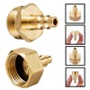 CuiCanfla 2 Pcs Lead-Free Brass Winterize Sprinkler Systems,Brass Blow Out