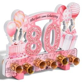 Yibat Gift 80th Birthday Woman, 80th Birthday Decoration, 80th Birthday Gifts Women Rose Gold Decoration, Decoration 80th Birthday Woman Money Gifts Happy 80th Birthday, Money Gifts Packaging