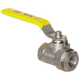 Apollo 76F-100-A Series Stainless Steel Ball Valve, Two Piece, Inline, Lever, 1-1/2" NPT Female