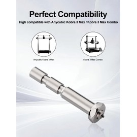 0.4MM Integrated Nozzle for Anycubic Kobra 3 Max/3 Max Combo 3D Printer, Quick-Swap Hardened Steel Replacement, High Flow High Speed Throat Tube Nozzles Print Head Extruder Kit Hot End
