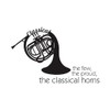 CafePress The Classical Horns Round 4" MDF Holiday Ornament