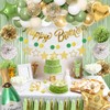 Sage Green Birthday Party Decorations for Women Girls,Olive Green Gold