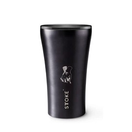 Sttoke Leakproof Ceramic Reusable Coffee Cup 12 oz, Gunmetal Grey