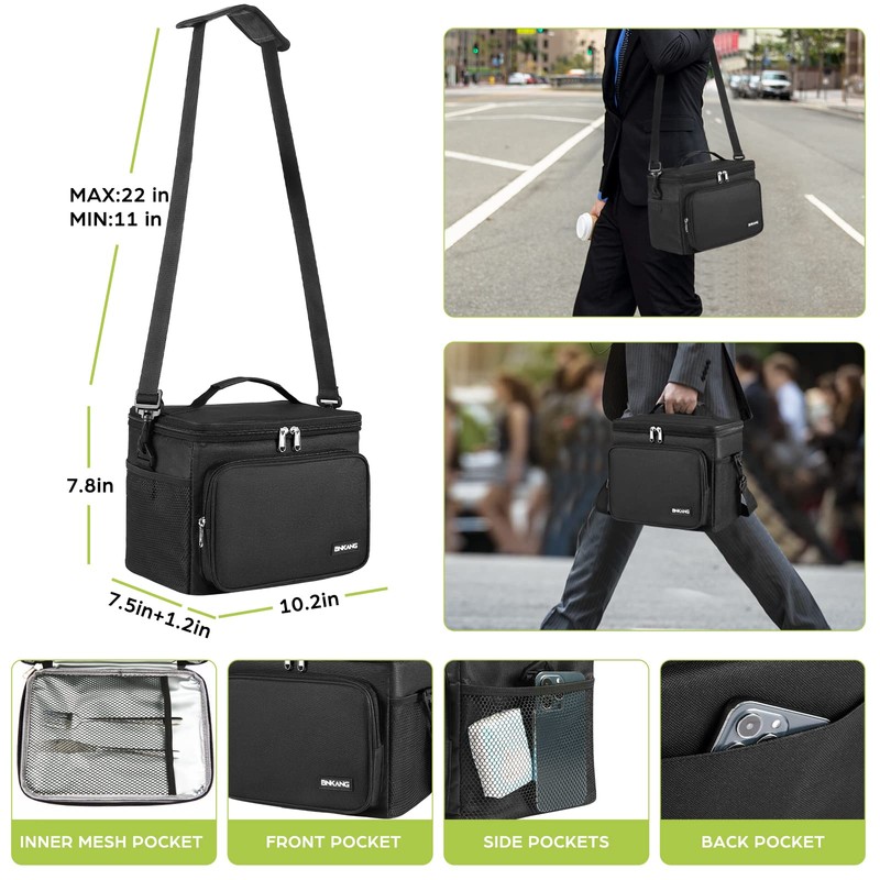 Insulated Lunch Bag Reusable Lunch Box for Men/Women, Lunch Cooler