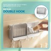 2Pcs Soap Holder for Shower Wall Plastic Bathroom Soap Dishes