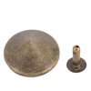 100pcs Mushroom Rivets Multipurpose Double Cap Mushroom Rivets for Belts