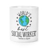 World's Best Social Worker Makeup Brush Pencil Pot