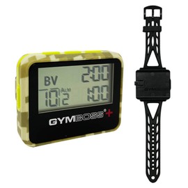 Gymboss PLUS Interval Timer and Stopwatch Watch Strap - Bundle (Camo/Yellow)