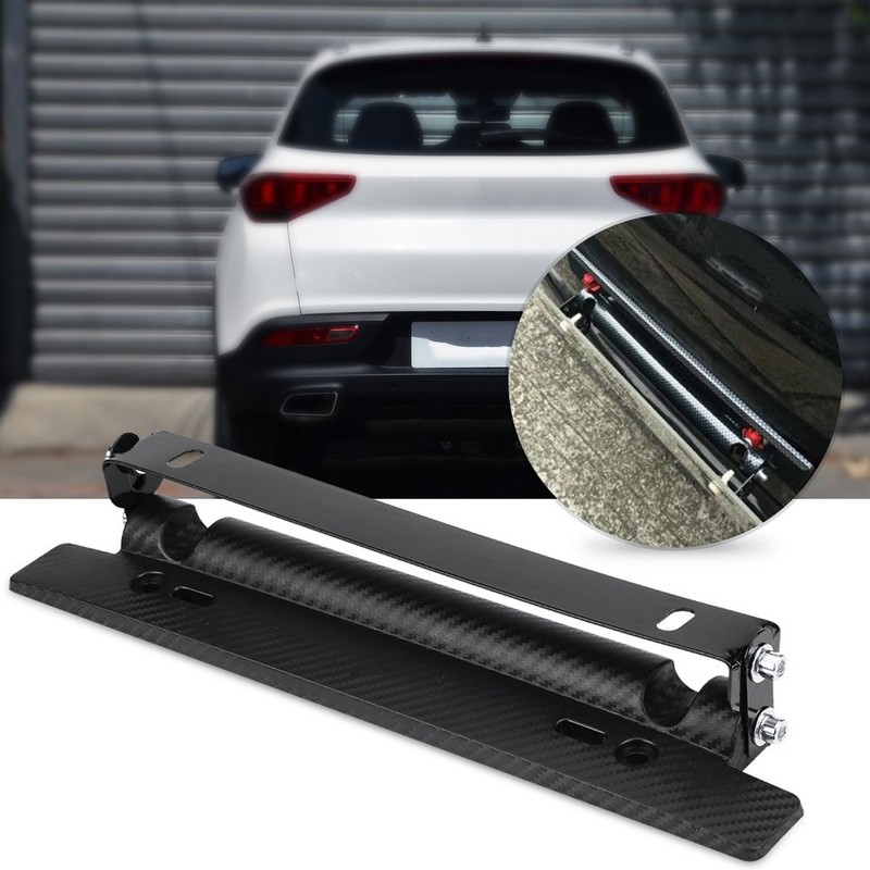 Qiilu Flip-Up License Plate Holder, License Plate Frame Holder Bracket