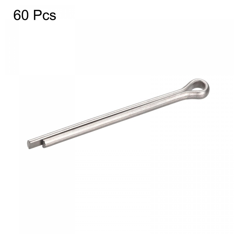 sourcing map 60 Pieces Split Cotter Pin Fixing Stainless Steel