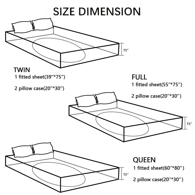 UEVBF Colorful Stars Fitted Sheet Set Queen Size,Glitter Starry Printed