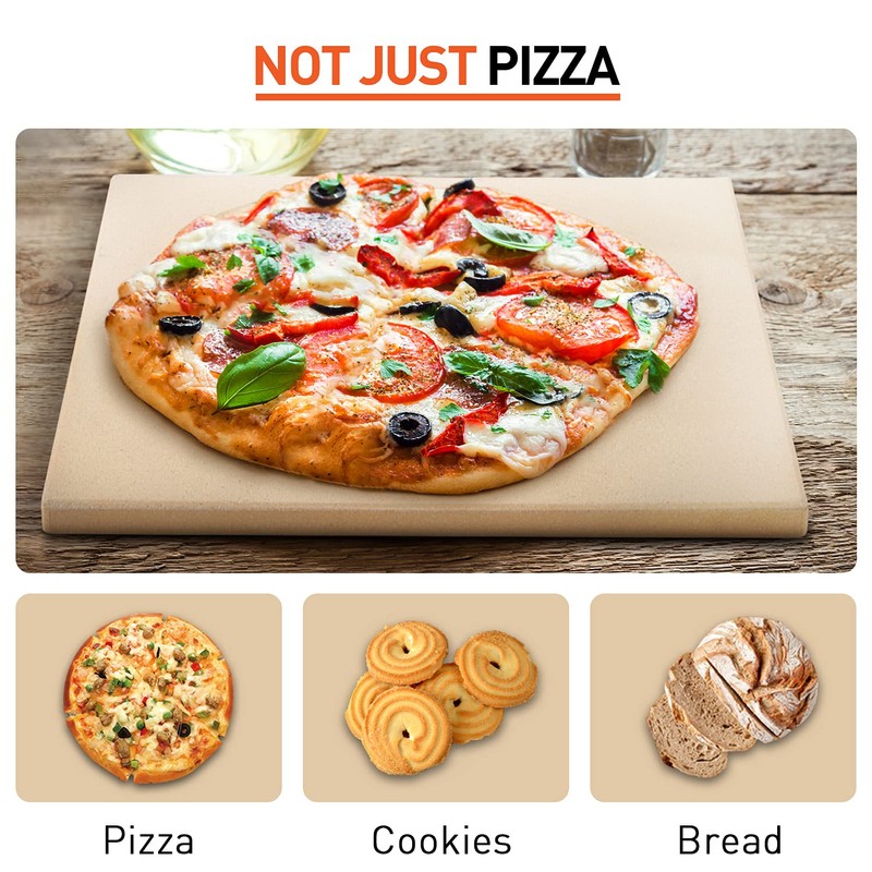 Arcedo Pizza Stone for Oven and Grill 15 x 12