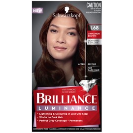 Schwarzkopf Brilliance Permanent Hair Colour, L68 Cinnamon Brown