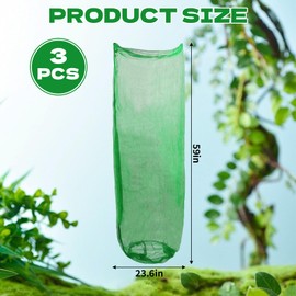 KKONHII 3PCS Wood Chipper Shredder Collection Bag, Universal 27" x 59" Drawstring Leaf Bag Heavy Duty Collection Bags Compatible with Craftsman, Troy-Bilt, Patriot, Snapper, Yardman & Most Shredders