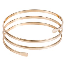 Minimalist Arm Cuff Jewelry for Women, Layering Gold Arm Cuff Arm Bracelet Upper Arm Bangle Armband Jewelry Armlet Accessories for Women