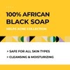 AKWAABA 4 Pack - African Black Soap Bars (Tea Tree,