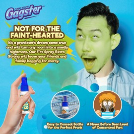 Gagster Liquid Fart Stink Spray to Go – Extra Strong Fart Bomb Smell for Hilarious Gags & Pranks – Funny Stuff, Practical Joke Gift for Kids & Adults – Easy to Conceal in a Bottle for Prank Lovers