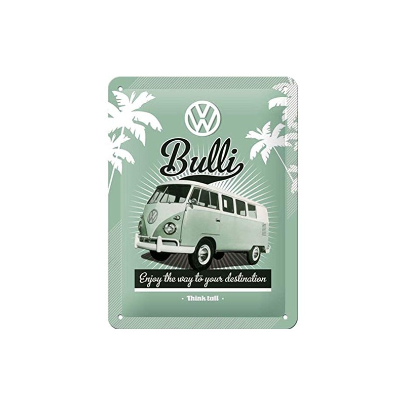 Nostalgic-Art Tin Sign – Volkswagen – Retro Bulli T1 –