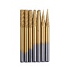 Titanium Coated Tungsten Carbide Bar Bar Set of 7 Shank Diameter