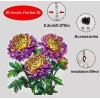 Unbranded Suncatcher Acrylic Purple Chrysanthemum Suncatcher - Garden Suncatcher (8"X8")