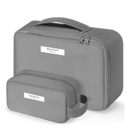 Makeup Bag, 3 Pcs Cosmetic Bags Women Large Travel Makeup Organizer Portable Waterproof Toiletry Bag with Handle for Girls Women