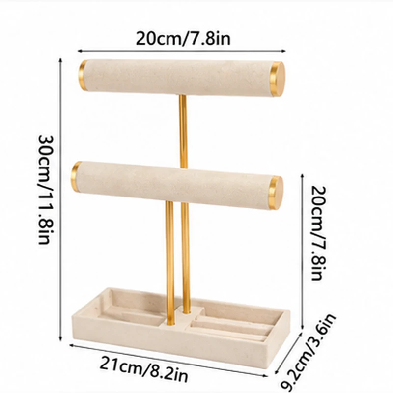 Two-Tier Bracelet and Bangle Organizer Stand for Jewelry Display –