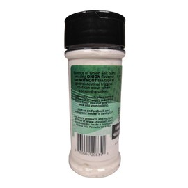 Smoke n Sanity Essence of Onion Salt - Certified Low FODMAP - Contains No Garlic - Certified Gluten Free - Certified Kosher - Dairy Free - 3.5 Ounce Shaker