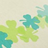 ミドリ 色紙 カラー色紙 二つ折り リボン クローバー柄 33114006 本体サイズ:272x485mm/145g