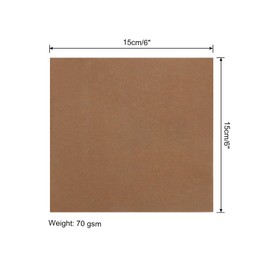MECCANIXITY 50 Sheets Origami Paper Double Sided Light Brown 6x6 Inch Square Sheet for Art Craft Project, Beginners, Gifts Decor