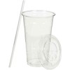 Safeware [100 Sets - 24oz.] Disposable Clear Plastic to go