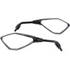 MotorToGo 1Pair Black Motorcycle Rear View Mirrors Compatible for KTM
