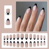 Uñas Francesas con Punta a Presión 24 Piezas de Uñas