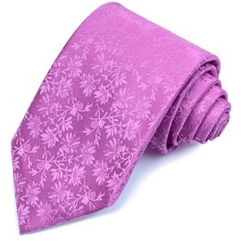 3.15'' (8cm) Men's Neckties Paisley Pink Floral Solid Ties for Men Formal Flower Neck tie with Multiple Colors for Party Business and Wedding