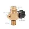G1/2 14 CO2 Cylinder Refill Adapter Bottle Connector with Black