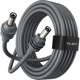 Starlink Mini DC Power Cable 16.4ft, Extension Replacement DC Power Cord Cable for Starlink Mini Power Supply Male to Male Waterproof