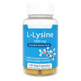 L-Lisina 1000mg Tabletas  L-Lysine Amino Acid Supplement, 120 Tablets                                                                                 