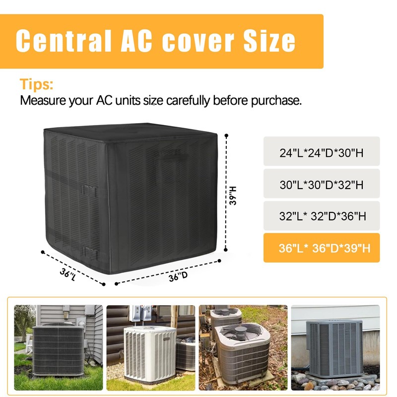 Winter Air Conditioner Covers for Outside Units, Winter AC Cover