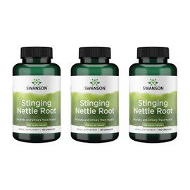 Swanson Stinging Nettle Root (Urtica Dioica) - Herbal Supplement - (100 Capsules, 500mg) (3 Pack)