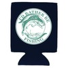 I'd Rather Be Fishing Collapsible Can Coolie (Navy Blue)