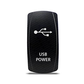 CH4x4 Rocker Switch USB Power Symbol 4- Amber LED