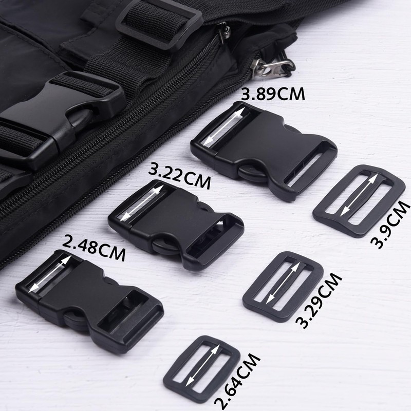 Luxiremi Plastic Side Release Buckles Heavy Duty Plastic Buckle Clips