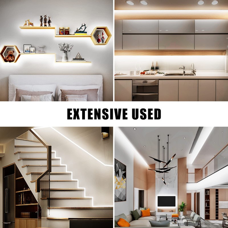 Tatazone 32.8ft 6500K White COB Led Strip Light with RF
