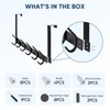 TICONN Over The Door Hooks, 6 Heavy Duty Dual Coat