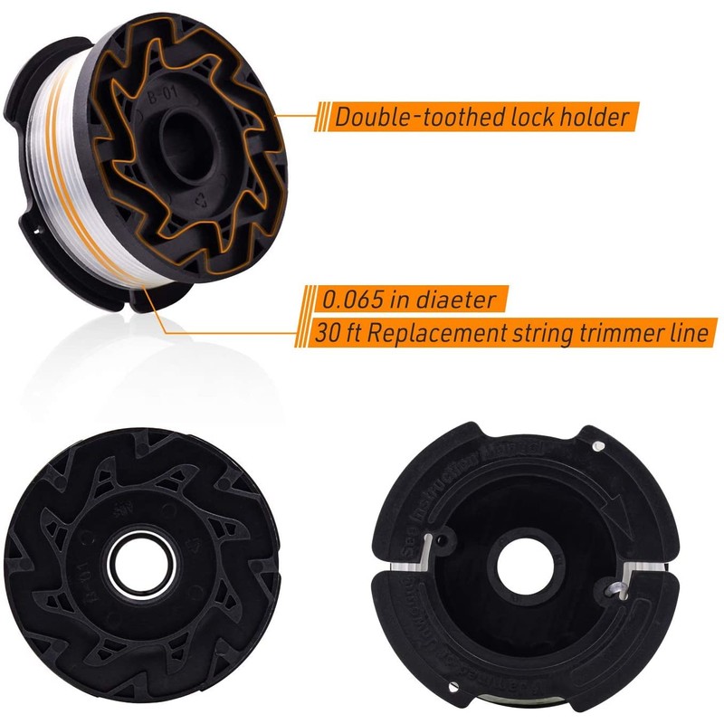 AF-100 String Trimmer Spool Replacement for Black and Decker 30ft