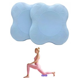 KIDS CHOICE Rodilleras Yoga Grueso 2piezas,2CM Espesas de Yoga Knee Pads Suaves,Almohadilla de Pilate PU Antideslizantes,Soportes Y Accesorios de Pilates,Para Proteger de Rodillas,Codos,Muñecas, Manos(Azul)