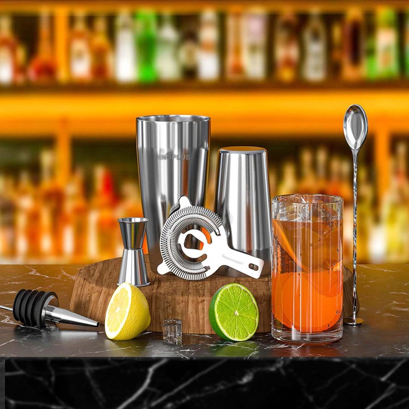 Cocktail Shaker, Cocktail Shakers 800ml, Cocktail Making Set 6 Piece,