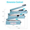 METRONIC Impulse Sealer 8 inch, Manual Heat Sealer Machine for